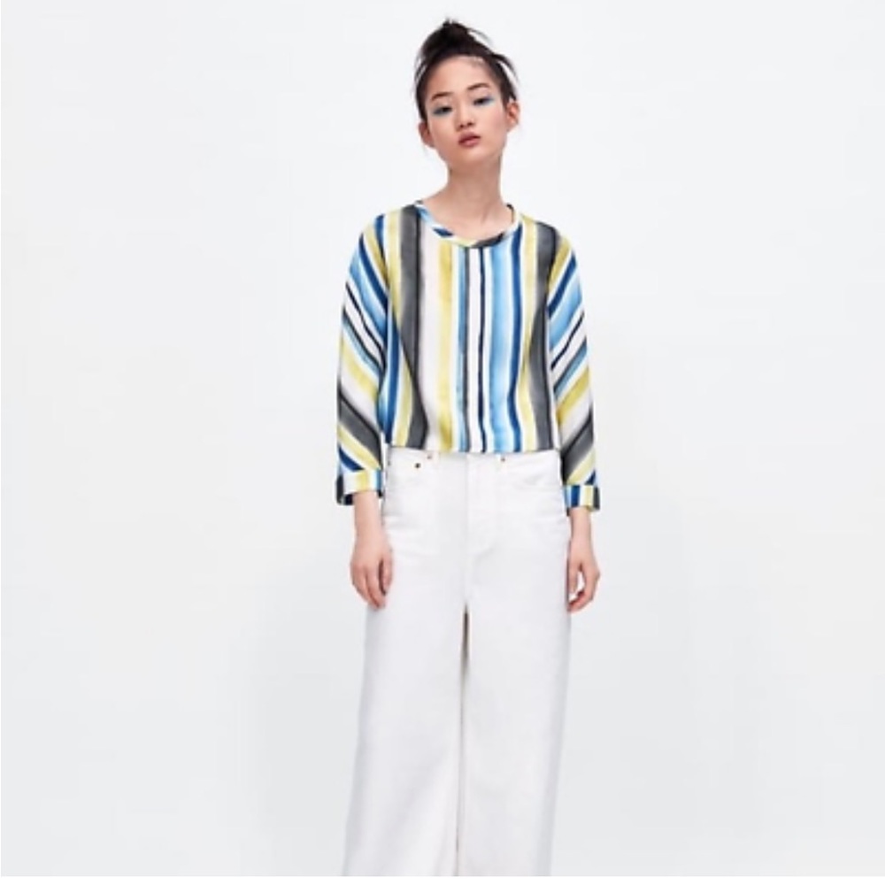 ZARA striped crop top, size XS